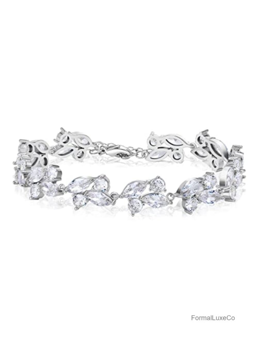 Marquise Cubic Zirconia Tennis Bracelet Bridal Jewelry Gift